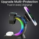 thumbnail image 4 of Estación de Carga Inalámbrica, 6-Color RGB Light 15W Fast Magnetic Wireless Charger Stand For Apple Multiple Devices-Negro, 4 of 7