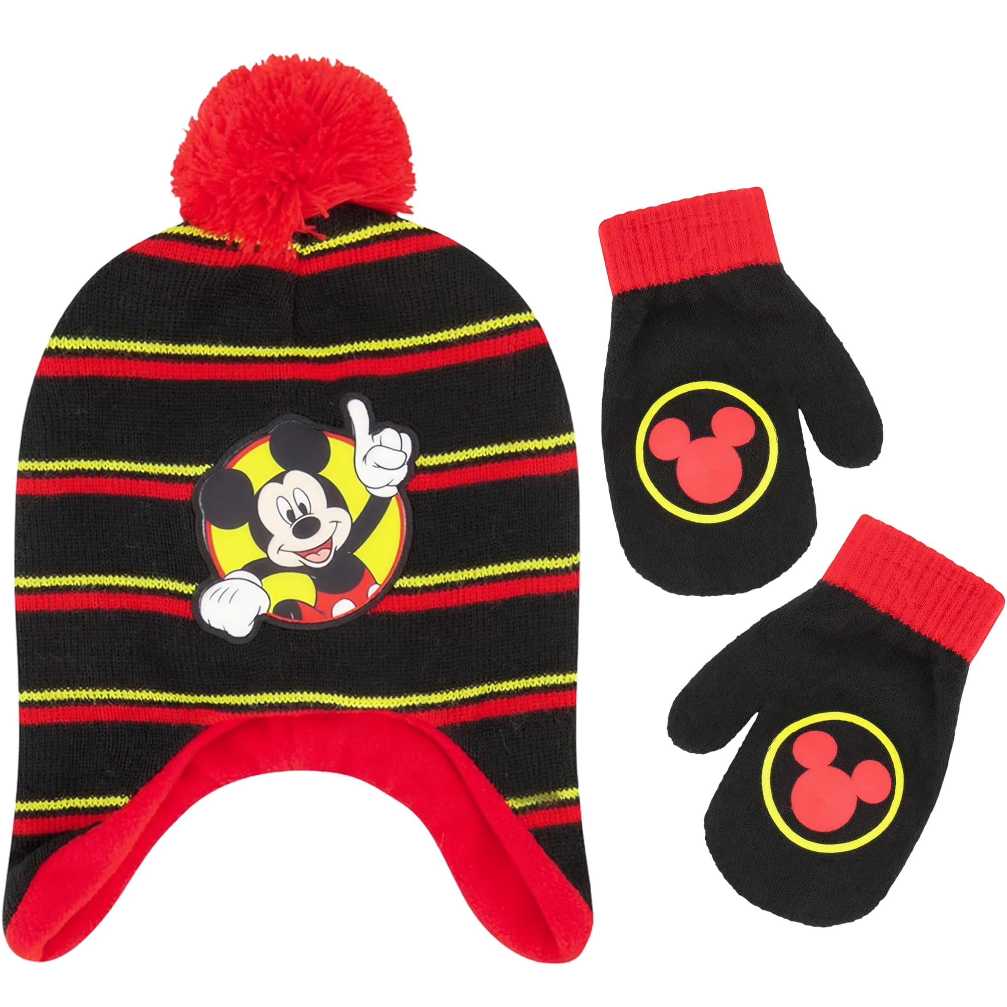 Gorro De Invierno De Mickey Mouse De Disney Con Guantes 2-4t