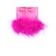 thumbnail image 4 of Guantes de satén para mujer con ganchos en los dedos, puños de plumas, mangas sin dedos para cosplay de baile de Navidad, fiesta de los años 1920, rojo rosa, 4 of 7