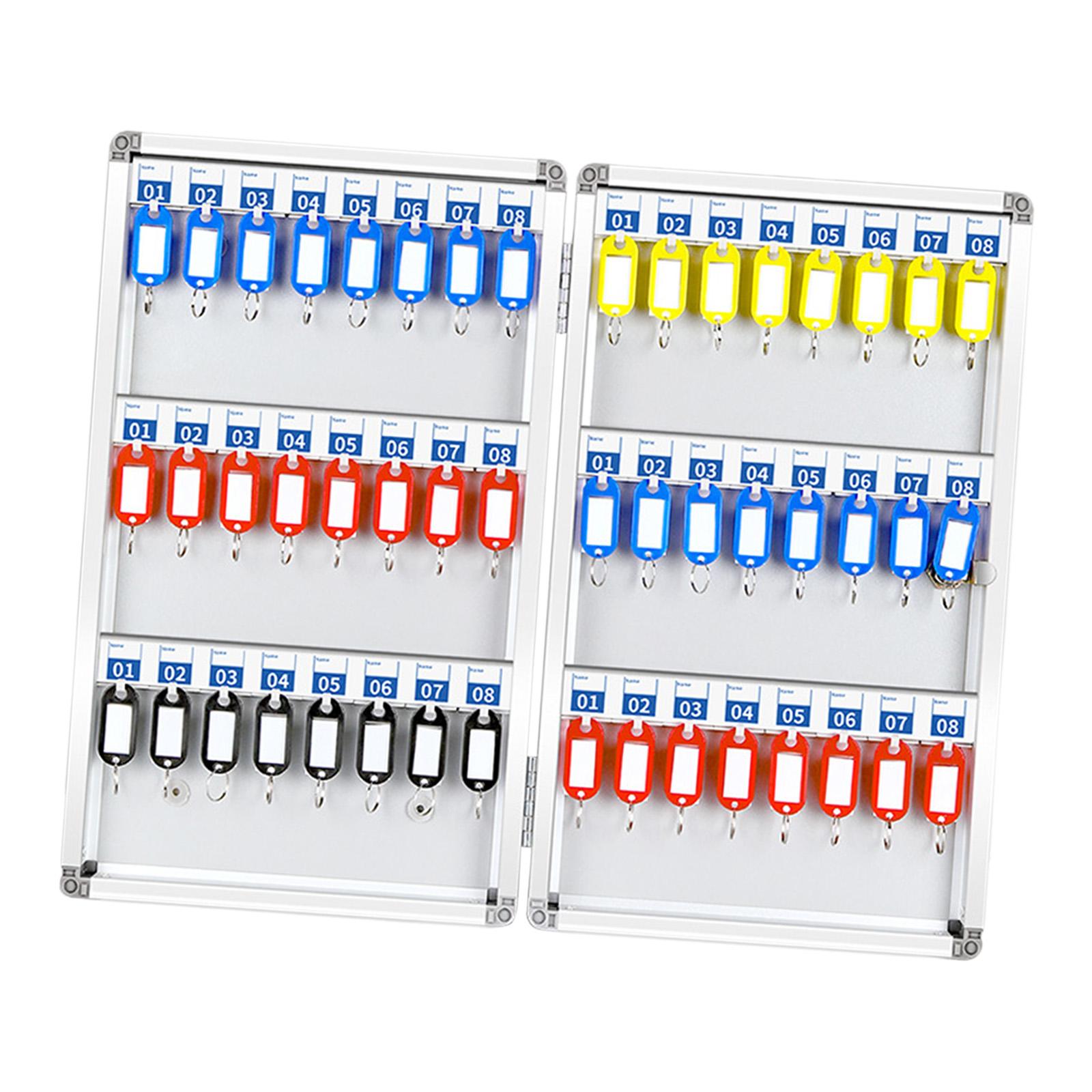 Ioensy - Caja De Bloqueo De Llaves, Organizador De Llaves, Soporte De Pared Con Ganchos Para Valets, Propiedad, 48 Posiciones De Llave