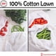 thumbnail image 5 of Tela Barcelonetta 147 cm Algodón Lawn Blanco 5 yard (4,57 m), 5 of 6