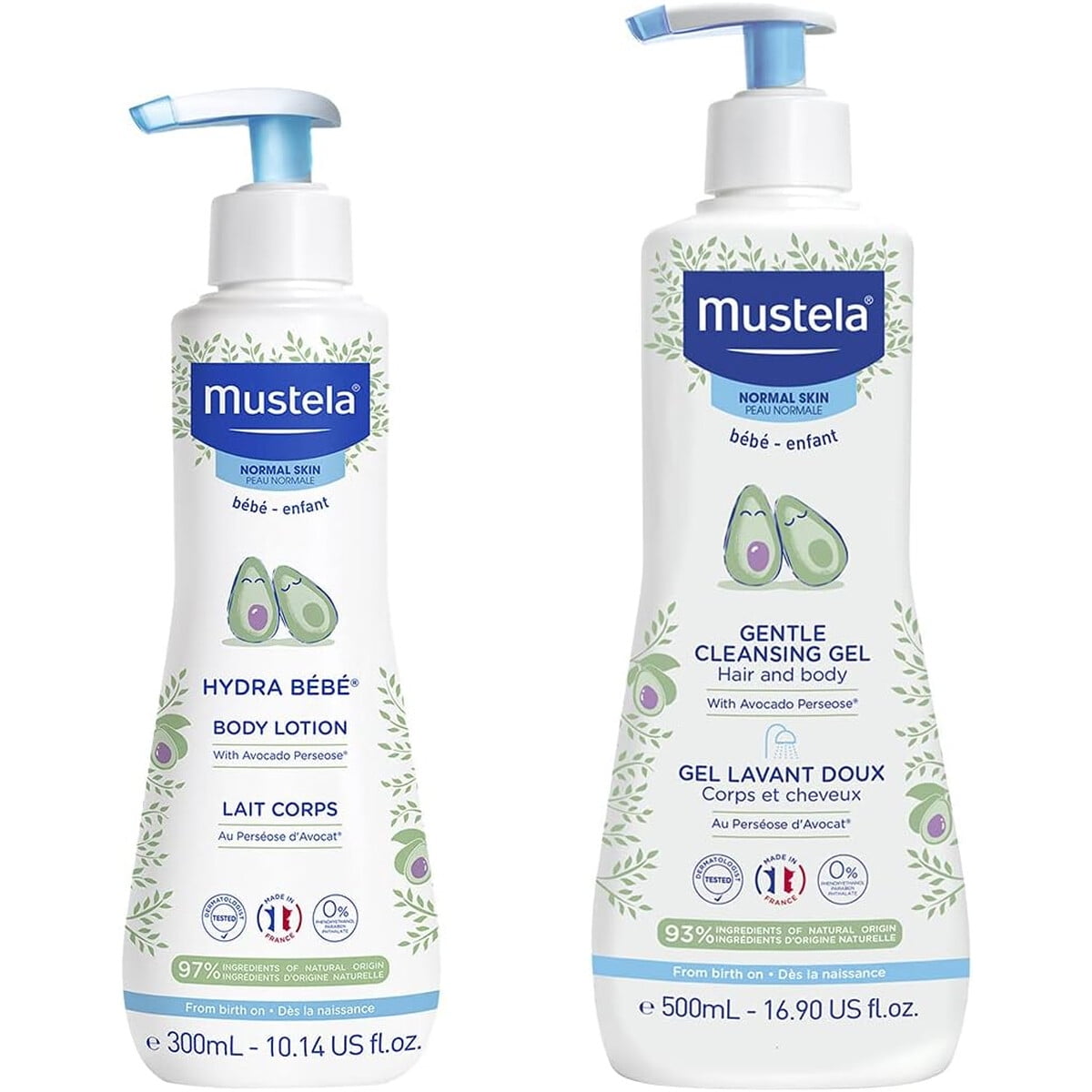 Mustela - Set De Baño Bebé Cuidado De Piel 2 Piezas