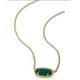 thumbnail image 1 of Collar Desconocida Elisa Emerald Cats Eye Pendant Necklace, 1 of 2