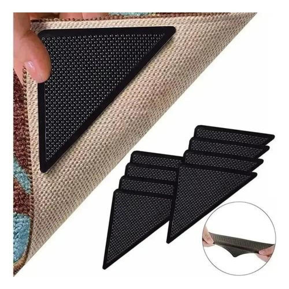 Genérico - Sujetadores Antideslizantes Alfombra Reutilizables 4pcs