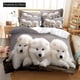 thumbnail image 1 of Cat And Dog Duvet Cover Set Cute Animal Theme Bedding Set Bed Set Quilt Cover Pillowcase, 1 of 5