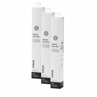 Vinilo De Transferencia Térmica Cricut Smart Iron On, Blanco, Paquete De 3 Rollos De 90 Cm (33 X 91 Cm)