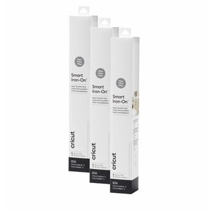 Vinilo De Transferencia Térmica Cricut Smart Iron On, Blanco, Paquete De 3 Rollos De 90 Cm (33 X 91 Cm)