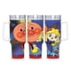 thumbnail image 1 of Anpanman Vaso aislado de acero inoxidable con asa, diseño temático, regalo para familia, amigos y fans; incluye pajita y encaja en el portavasos estándar, 40 oz, 1 of 6