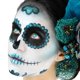 thumbnail image 1 of Kit de Maquillaje Loftus International Woochie Día de los Muertos Calavera de Azúcar 10 piezas 23 g, artículo de novedad en verde azulado, 1 of 1