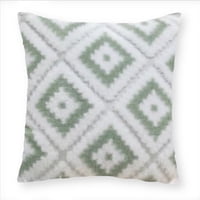 Homestore - Cojín Peludo 45X45 Cm Rombo Verde