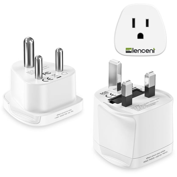 Adaptador de viaje LENCENT tipo D/G