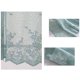 thumbnail image 3 of Xiao Hua Cortina de Encaje con Bordado de Flores, Cortina Corta Translúcida con Hilo de Encaje, Adecuada para Decoración de Dormitorio y Cocina, Azul, 1 Pieza, 29.13 x 24.02 Pulgadas, 3 of 4