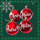 thumbnail image 2 of Esferas Navideñas Personalizadas, Adorno Bolas De Navidad Rojo Esfera Personalizada, 2 of 3