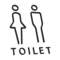 Magideal - 2 Piezas De Letrero De Baño, Tablero De Señalización, Decoraciones Antiguas, Baño, Restaurante, Baño, Sin Taladro, Señalización De Baño Para Hombre Y Negro