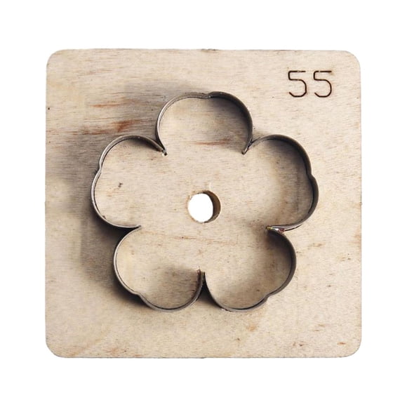 Troquel De Corte De Cuero De Flor, Artesanía Duradera Para Bolso De Artesanía De Cuero, Cuero PU, 55mm