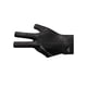 thumbnail image 1 of Guantes De Tres Dedos Mano Izquierda Antideslizante Elástico Pool Cue Mitts Negro Gris, 1 of 3