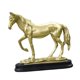 thumbnail image 3 of Colección De Esculturas De Caballos, Adorno De Resina Para Mesa De Oficina, Estantería, Color Dorado, 3 of 5