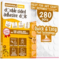 Cinta Adhesiva De Doble Cara D-Nyx Sticky Dot, Masilla Extraíble, 280 Puntos