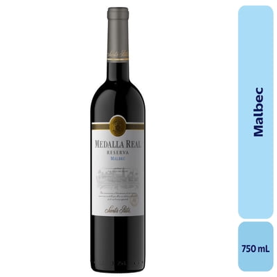 Vino Malbec Botella 750 Ml Medalla Real