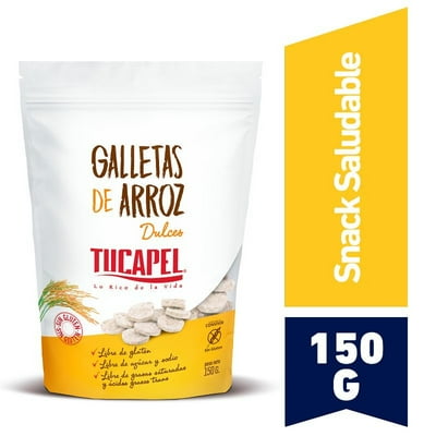 Galletas De Arroz Con Arroz Integral Dulces 150 G Tucapel