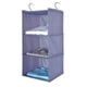 thumbnail image 2 of Organizador de armario con 3 compartimentos, armario colgante de tela con estructura de hierro, estante colgante plegable, sistema de almacenamiento para ropa, 2 of 8