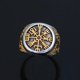 thumbnail image 2 of Anillo Vikingo Vegvisir Silver Space de Hombre Moda 2022 m1, 2 of 3
