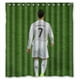 thumbnail image 1 of Cortina de ducha del Real Madrid Cristiano Ronaldo, juego de cortinas de baño con ganchos, tamaño 60 x 72 pulgadas, 1 of 3