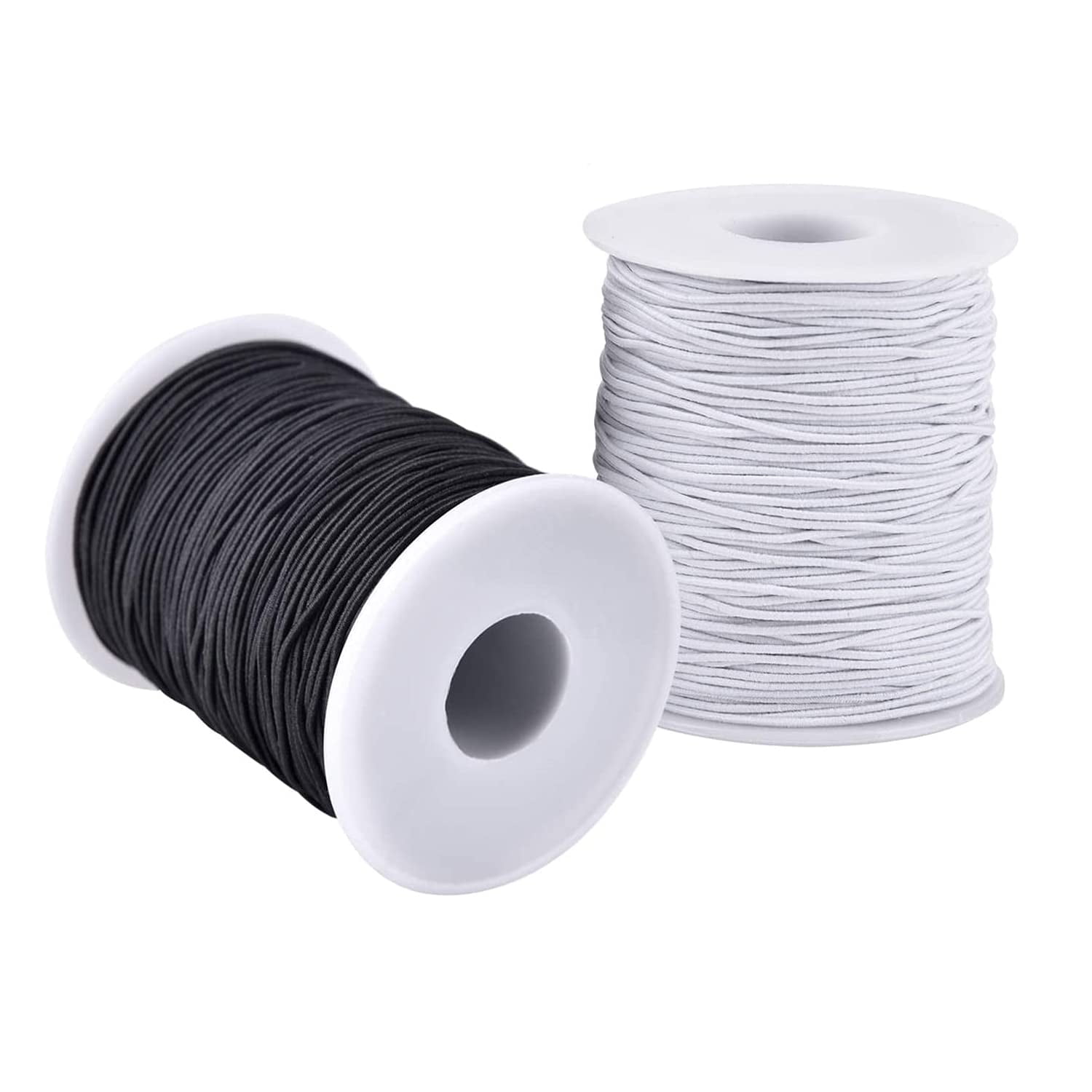 Cuerda Elástica Lustember De 1 Mm, 2 Rollos De 100 M, Para Hacer Joyas