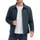 thumbnail image 5 of INSPIRE CHIC Chaqueta Casual Forrada de Manga Larga con Solapa y Cremallera Completa para Hombre XL Azul Oscuro, 5 of 6