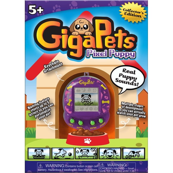 Virtual Pet Giga Pet Pixel Puppy 25 aniversario para niños mayores de 5 años