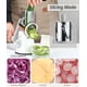 thumbnail image 3 of Rallador rotativo de queso Ourokhome, 3 cuchillas de tambor, manual, blanco y gris, 3 of 8