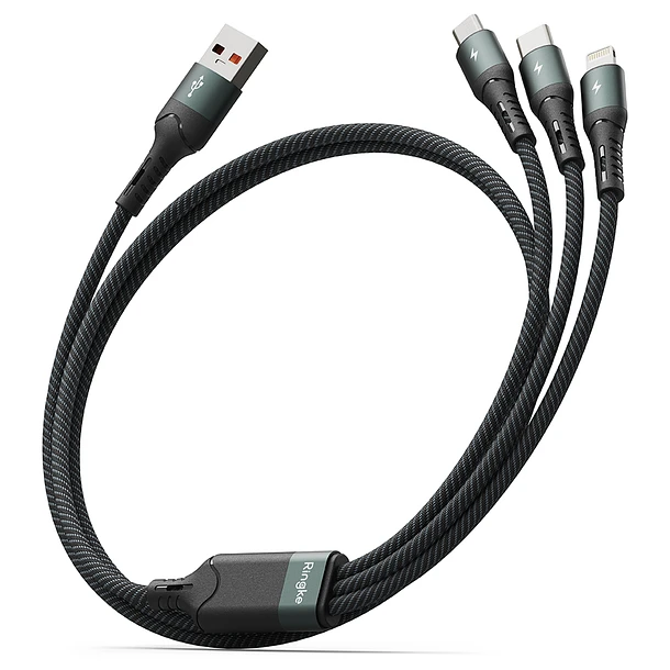 Cargador Ringke 3 En 1 Carga Rápida Multi Cable