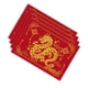 thumbnail image 1 of Manteles Individuales De Año Nuevo Chino, 4 Unidades, Manteles Individuales Para Suministros De Fiesta, Interior Y Exterior, Oro Rojo, 1 of 3