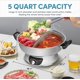 thumbnail image 5 of Hervidor de arroz y olla caliente Shabu Aroma Housewares ASP-610 de 5 litros, 5 of 6