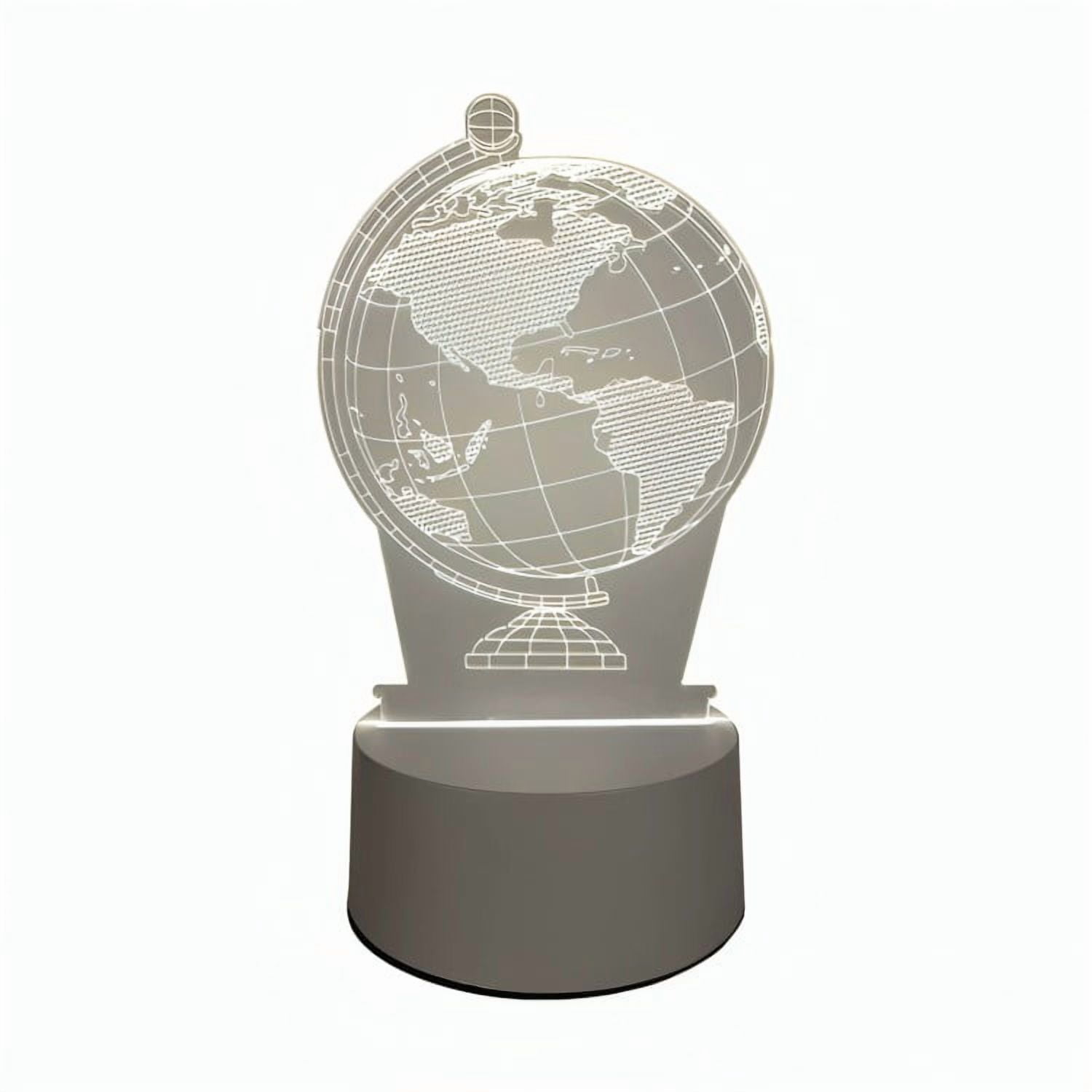 Genérico - Lámpara Led De Mesa 3d Usb Luz Globo