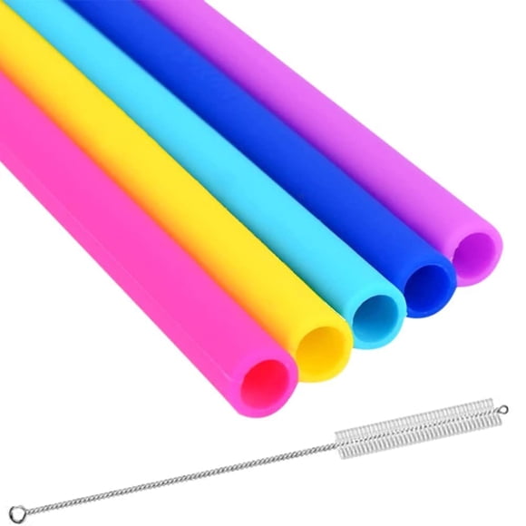 Set de 5 pajillas reutilizables de silicona Vitrix Kitchenware 25 cm