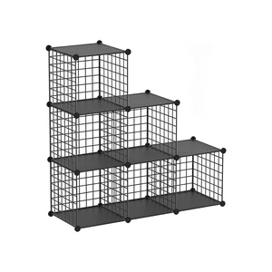 Importclick - Organizador Armario Metálico 6 Cubos 111X75X37 Cm