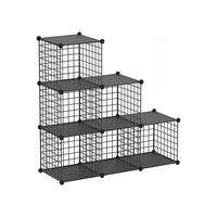 Importclick - Organizador Armario Metálico 6 Cubos 111X75X37 Cm