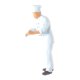 thumbnail image 2 of Cook Chef Figurines Building Scene Figuras Pintadas A Escala 1:64 Chef White 3, 2 of 5