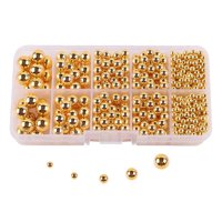 Bothyi - Cuentas De Perlas Artificiales Sin Agujero 4/5/6/8/10Mm Para Sombreros Ropa De Dispersión De Mesa Aureate