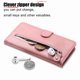 thumbnail image 4 of Funda tipo cartera para Infinix Hot 60i 4G con bolsillo con cremallera y ranuras para tarjetas – Función de soporte Rosa, 4 of 5