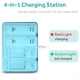 thumbnail image 4 of Pack de Baterías Recargables para Controladores Remotos de Wii/Wii U, 4 Baterías de Repuesto de 2800mAh y Estación de Carga de 4 Puertos para Controlador, 4 of 9