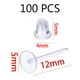thumbnail image 4 of 100 pares de pendientes de plástico transparente, retenedores invisibles para pendientes, protectores de plástico transparente para la escuela, deportes, fabricación de joyas para mujeres y hombres., 4 of 5