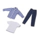 thumbnail image 4 of Ropa De Figura De Hombre A Escala 1/12, Atuendo Moderno Para Figura De 6 Pulgadas, Largo Azul, 4 of 5