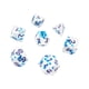 thumbnail image 5 of 7x Dados De Varios Lados, Juguete De Entretenimiento Para Fiestas, Hecho A Mano D4 D6 D8 D10 D12 D20 Punto Azul, 5 of 5