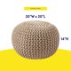 thumbnail image 3 of Puf Otomano Sweet Home Collection 51 cm x 36 cm Taupe, 3 of 7