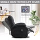 thumbnail image 3 of Hot massage manual lounge chair, with rocker arms and rotating fabric, with cup bucket, for living room, black, 3 of 3