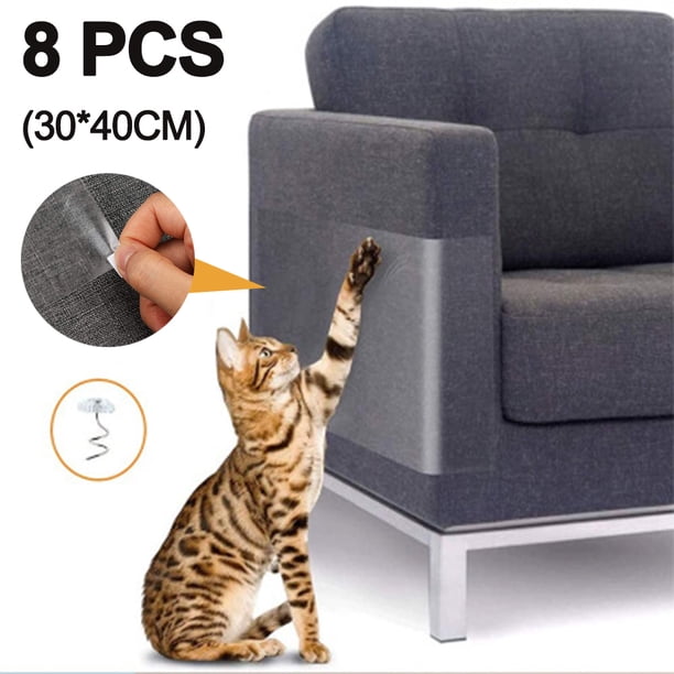 Pegatinas protectoras para muebles de gato, almohadillas autoadhesivas para patas de gato y perro, almohadillas protectoras para sofá de gato con alfileres, agentes antiarañazos para la protección de