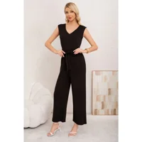 Likeshop - Enterito Mujer Verano Acanalado Escote V Sin Manga Colores 3375