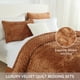 thumbnail image 3 of Juego de cama Liians Velvet King, color Caramelo, 3 of 9